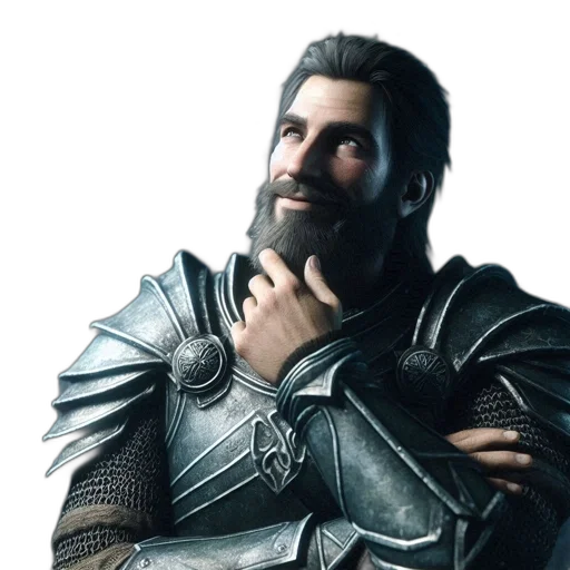 face, sword, staff, dragon transparent PNG cut-out
