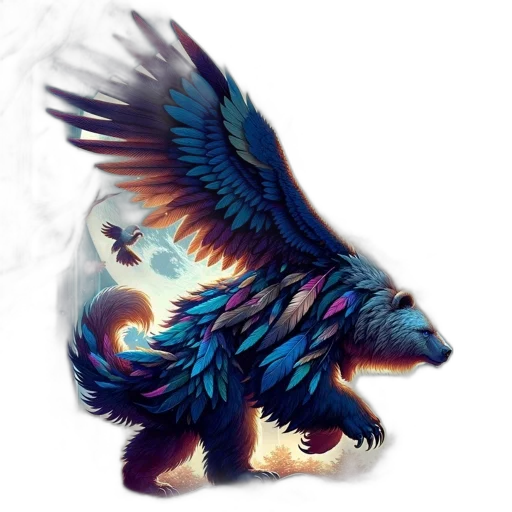 dragon, animal, creature, staff transparent PNG cut-out