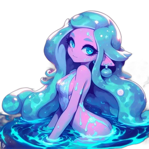 creature, hair, dress, crown transparent PNG cut-out