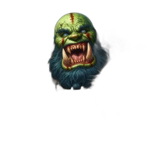 creature, mask, face, staff transparent PNG cut-out