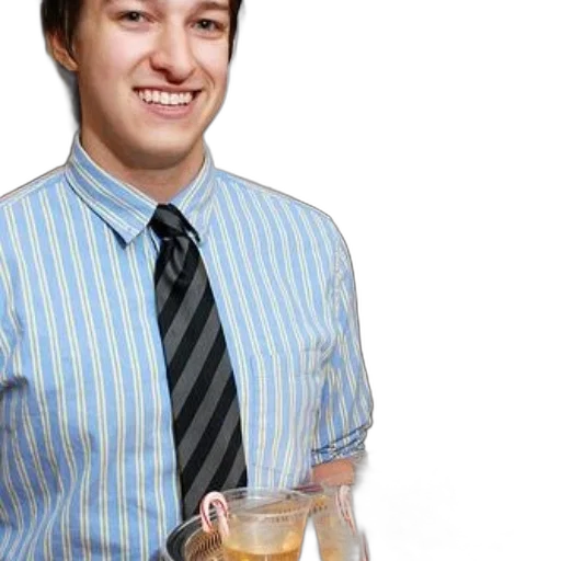 staff, face, food, jacket transparent PNG cut-out