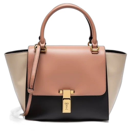 two, tone, shoulder, bag transparent PNG cut-out