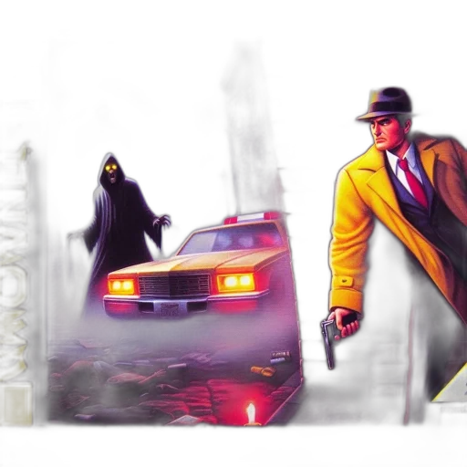 car, concept art, comic book art, cyberpunk transparent PNG cut-out