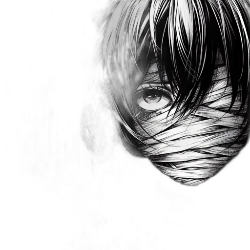 mask, face, hair, creature transparent PNG cut-out