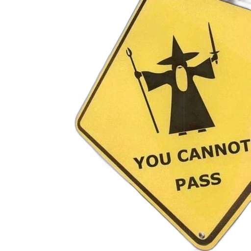 humorous, road, sign, wizard transparent PNG cut-out