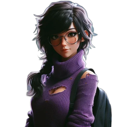 jacket, staff, face, concept art transparent PNG cut-out