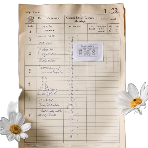 sheet, photo, birth, record transparent PNG cut-out
