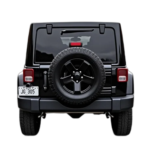 car, black, jeep, parked transparent PNG cut-out