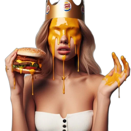 food, face, crown, creature transparent PNG cut-out