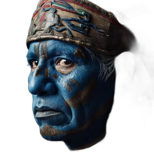 mask, face, hat, staff transparent PNG cut-out