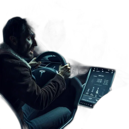 jacket, car, robot, cyberpunk transparent PNG cut-out