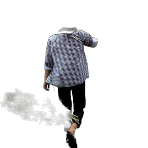 jacket, umbrella, staff, mask transparent PNG cut-out