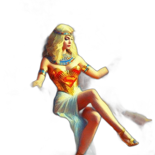 dress, staff, comic book art, concept art transparent PNG cut-out