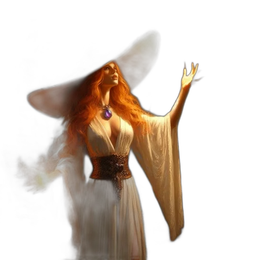 dress, staff, dragon, weapon transparent PNG cut-out