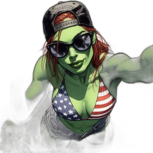comic book art, concept art, fantasy art, photorealistic transparent PNG cut-out