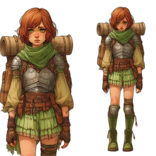 concept art, fantasy art, pixel art, watercolor transparent PNG cut-out