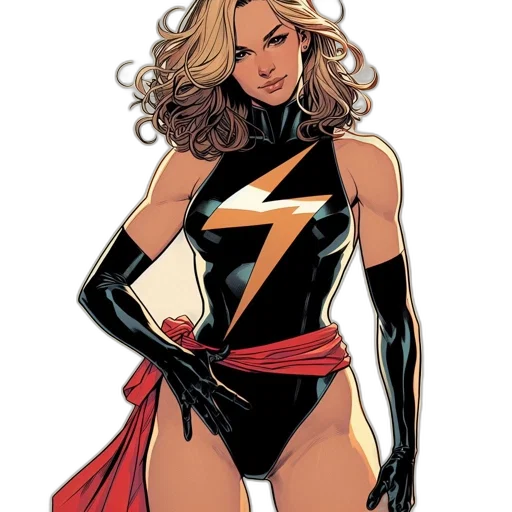 comic book art, concept art, cartoon, blonde-haired transparent PNG cut-out