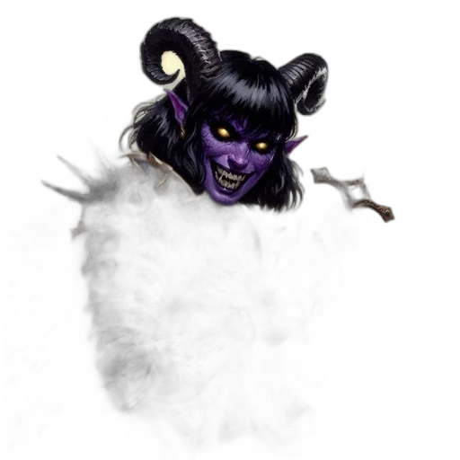 mask, dragon, creature, staff transparent PNG cut-out