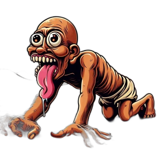 creature, animal, mask, staff transparent PNG cut-out