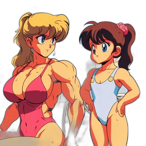 anime, concept art, vaporwave, cartoon transparent PNG cut-out