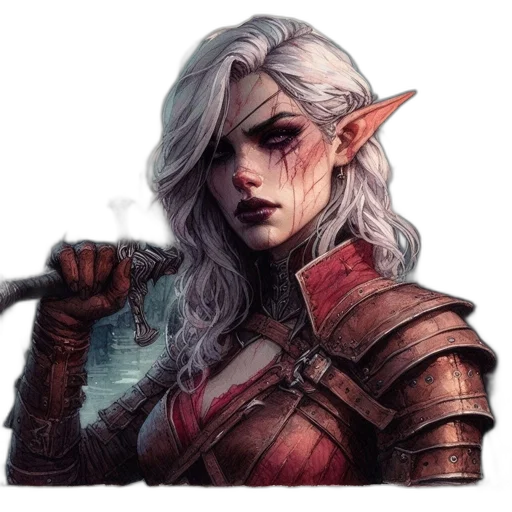 dragon, face, staff, fantasy art transparent PNG cut-out