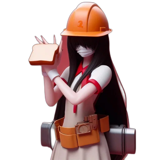 staff, robot, weapon, hat transparent PNG cut-out