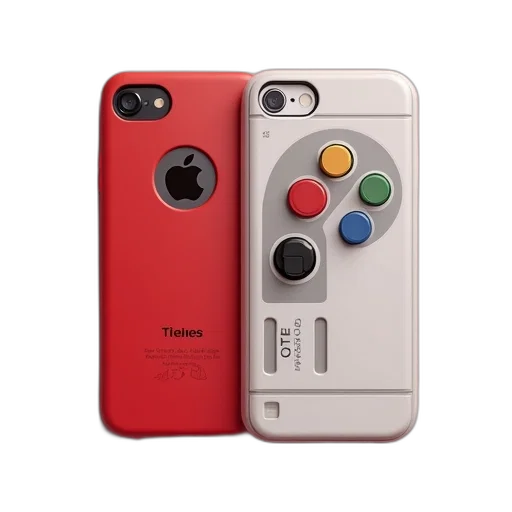 3d render, red, colorful, nintendo transparent PNG cut-out