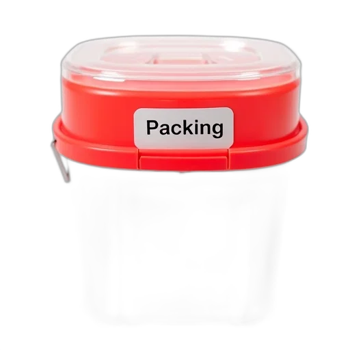 red, white, plastic, storage transparent PNG cut-out