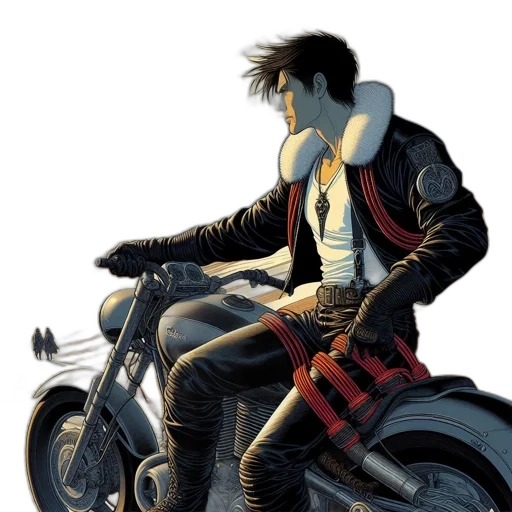 jacket, comic book art, concept art, cartoon transparent PNG cut-out