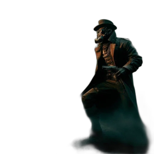 staff, mask, hat, robot transparent PNG cut-out