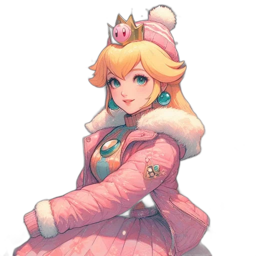 crown, dress, staff, weapon transparent PNG cut-out