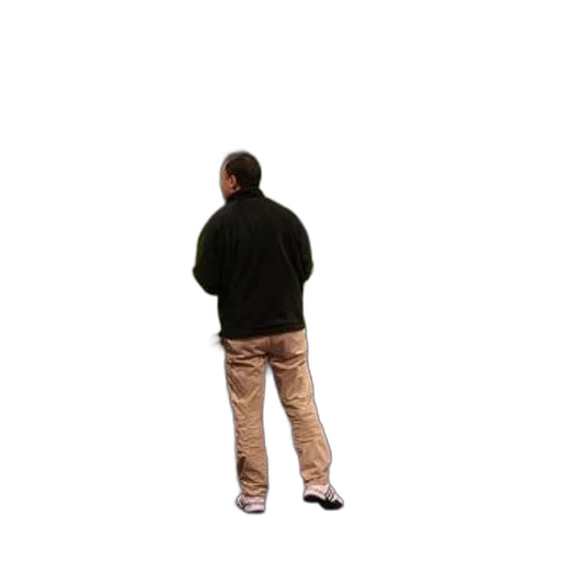 jacket, staff, shoes, robot transparent PNG cut-out