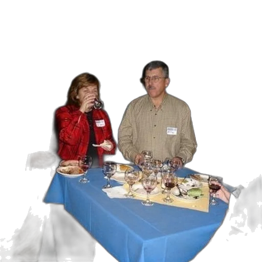 staff, group, people, table transparent PNG cut-out