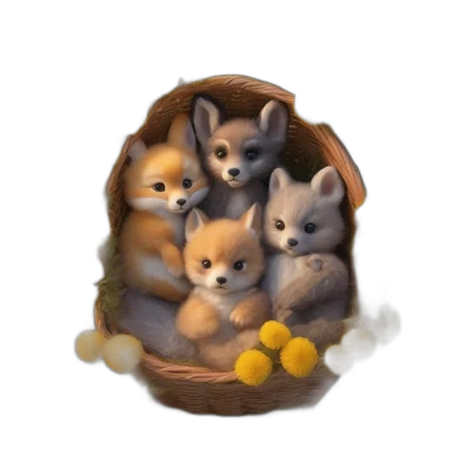 food, animal, staff, oil painting transparent PNG cut-out