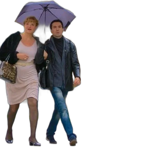 umbrella, jacket, dress, photorealistic transparent PNG cut-out