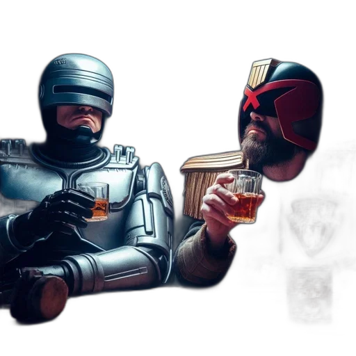 robot, mask, concept art, comic book art transparent PNG cut-out