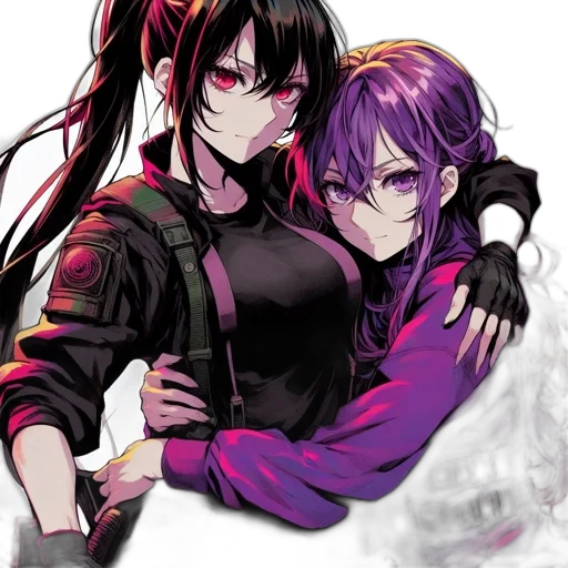 anime, concept art, cyberpunk, pixel art transparent PNG cut-out