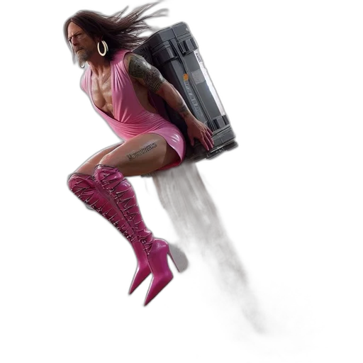 robot, hair, dress, concept art transparent PNG cut-out
