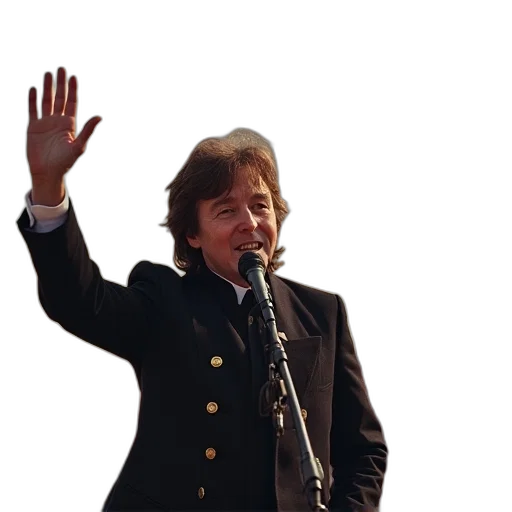 jacket, staff, hair, paul transparent PNG cut-out