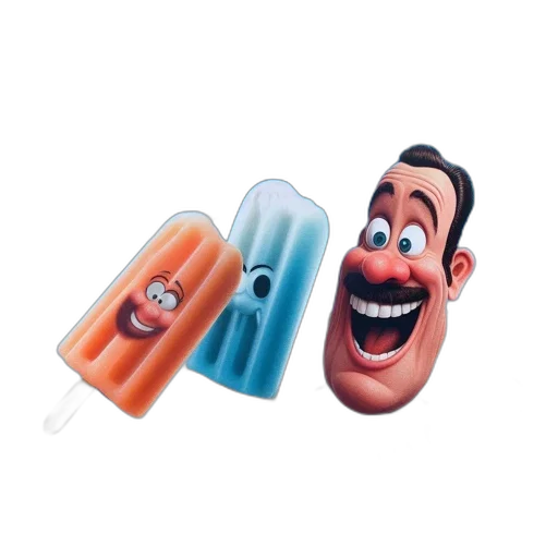 food, face, 3d render, concept art transparent PNG cut-out