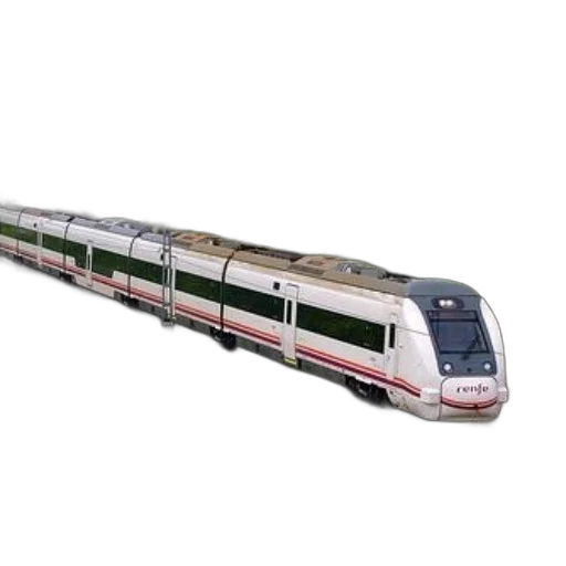 3d render, photorealistic, modern, train transparent PNG cut-out