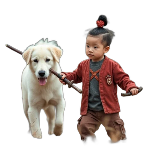 staff, weapon, animal, creature transparent PNG cut-out