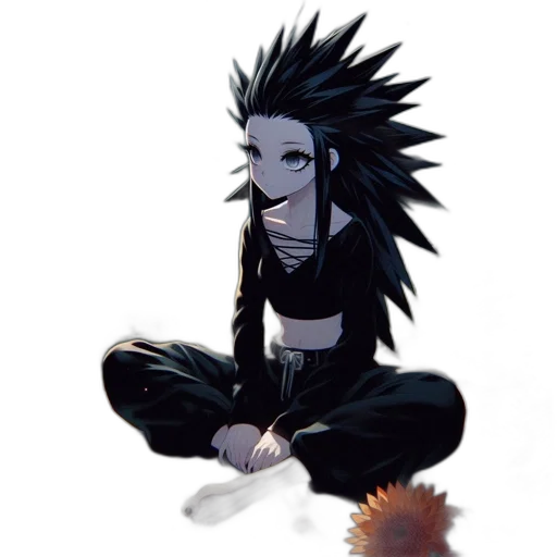 mask, staff, creature, hair transparent PNG cut-out