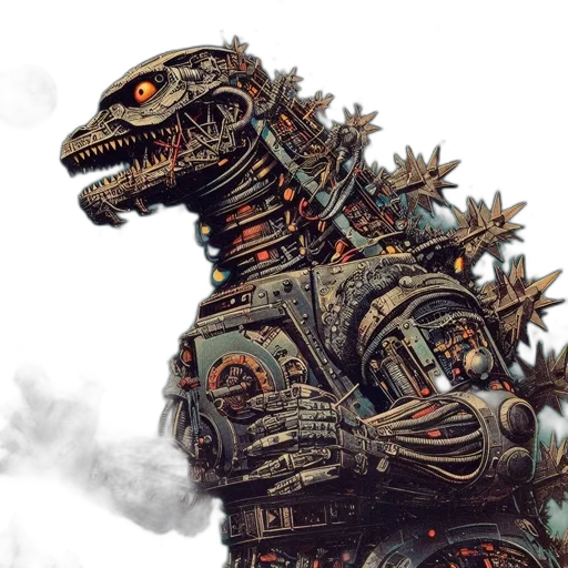 dragon, robot, creature, animal transparent PNG cut-out