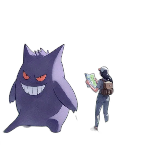 creature, animal, staff, hat transparent PNG cut-out