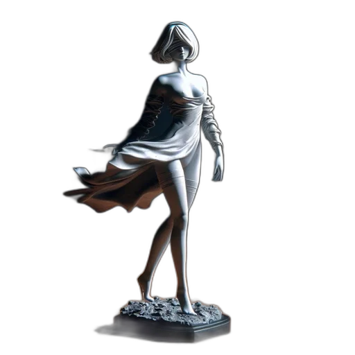 dress, jewelry, robot, concept art transparent PNG cut-out