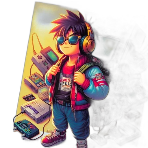 jacket, robot, staff, concept art transparent PNG cut-out