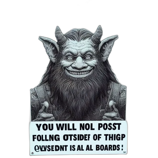 creature, face, concept art, poster transparent PNG cut-out