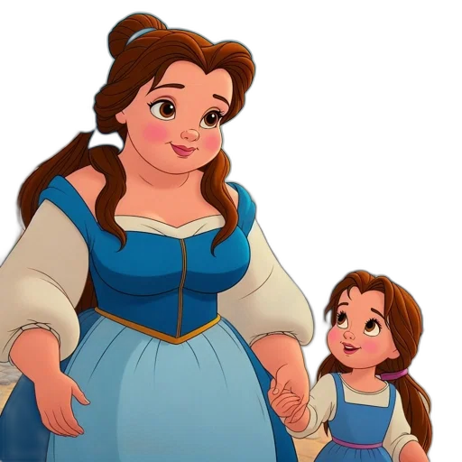 dress, crown, face, 3d render transparent PNG cut-out