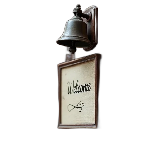 staff, reception, bell, welcome transparent PNG cut-out